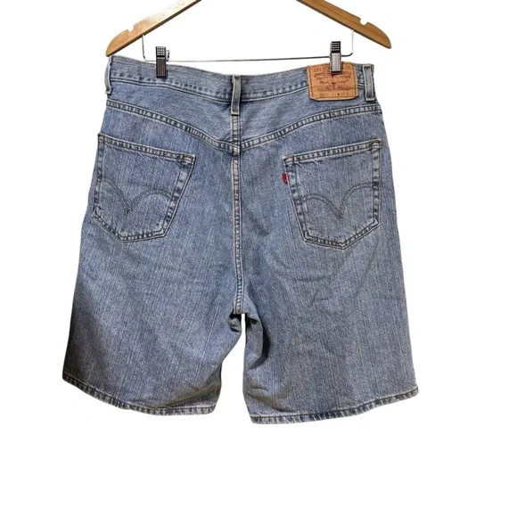 Levi's 550 Men's Classic Blue Denim Shorts - Picture 7 of 9